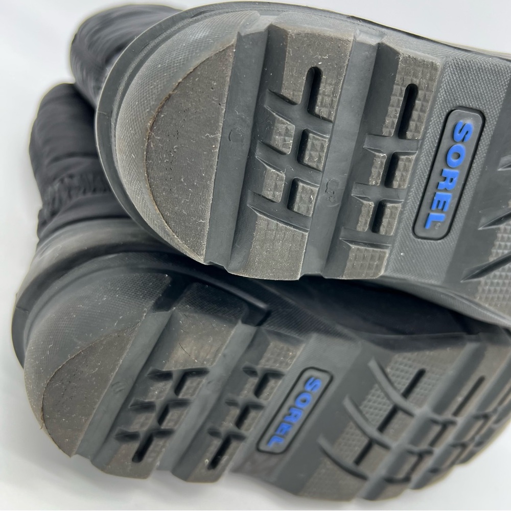 Sorel Flurry NY1810-010 Insulated Lined Black/Blue Snow Winter Boots Size 6 - Picture 13 of 16